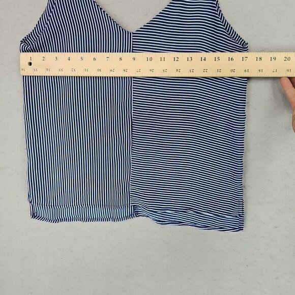 Urban Outfitters Blue and White Striped Tank Top - Picture 2 of 6